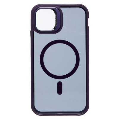 Чехол-накладка для Apple iPhone 11 (темно-фиолетовый) - SM026 SafeMag