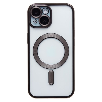 Чехол-накладка для Apple iPhone 15 (черный) - SM027 SafeMag