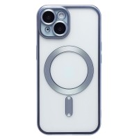 Чехол-накладка для Apple iPhone 15 (синий) - SM027 SafeMag