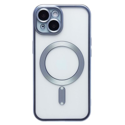 Чехол-накладка для Apple iPhone 15 (синий) - SM027 SafeMag