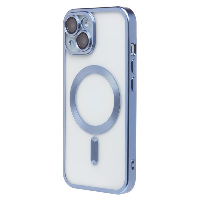 Чехол-накладка для Apple iPhone 15 (синий) - SM027 SafeMag