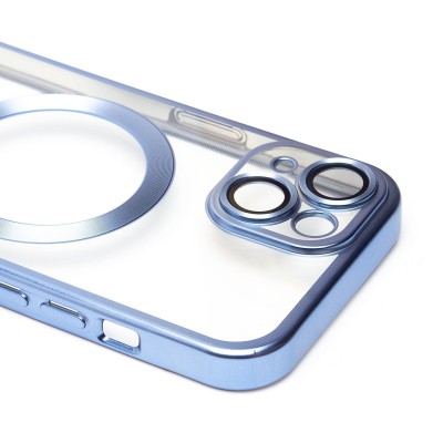 Чехол-накладка для Apple iPhone 15 (синий) - SM027 SafeMag