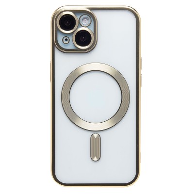 Чехол-накладка для Apple iPhone 15 (золотой) - SM027 SafeMag