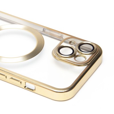 Чехол-накладка для Apple iPhone 15 (золотой) - SM027 SafeMag
