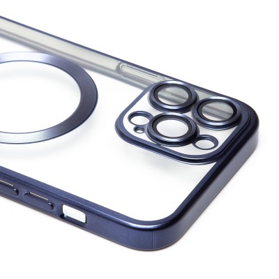 Чехол-накладка для Apple iPhone 13 Pro Max (титановый синий) - SM027 SafeMag