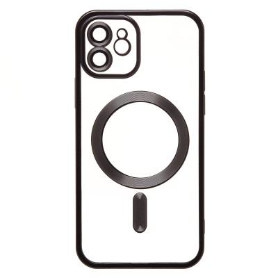 Чехол-накладка для Apple iPhone 12 (черный) - SM027 SafeMag