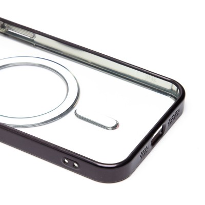 Чехол-накладка для Apple iPhone 12 (черный) - SM027 SafeMag