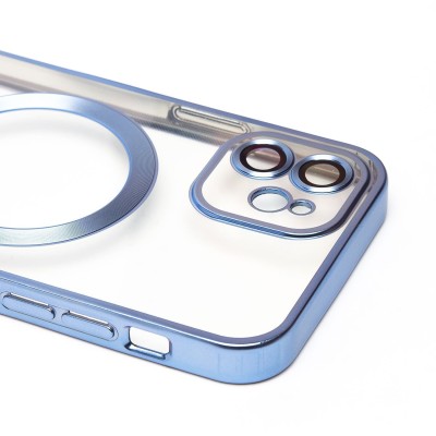 Чехол-накладка для Apple iPhone 12 (синий) - SM027 SafeMag