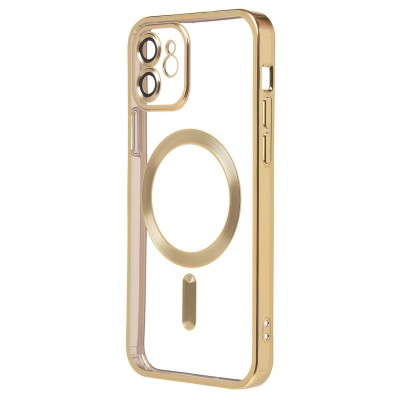 Чехол-накладка для Apple iPhone 12 (золотой) - SM027 SafeMag