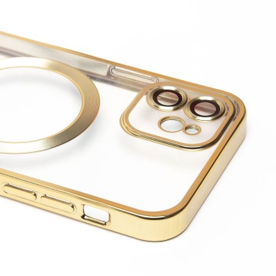 Чехол-накладка для Apple iPhone 12 (золотой) - SM027 SafeMag