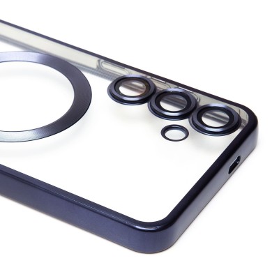 Чехол-накладка для Samsung Galaxy S24+ (титановый синий) - SM027 SafeMag