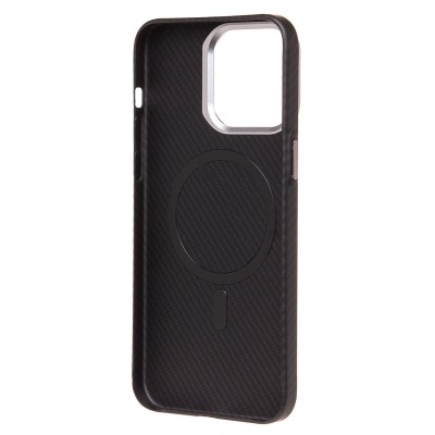 Чехол-накладка для Apple iPhone 15 Pro Max (черный) - SM028 SafeMag Carbon