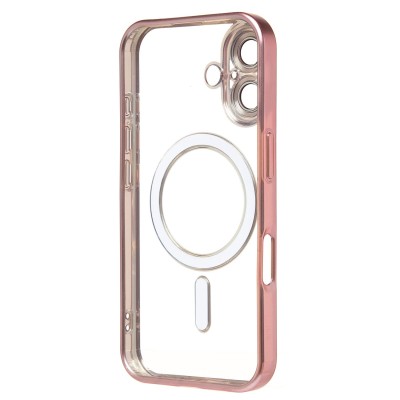 Чехол-накладка для Apple iPhone 16 (розовый) - SM027 SafeMag