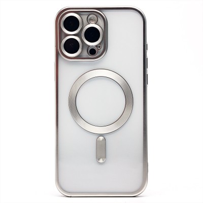 Чехол-накладка для Apple iPhone 16 Pro Max (серебристый) SM027 SafeMag
