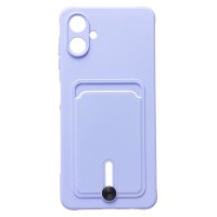 Чехол-накладка для Samsung Galaxy A06 (светло-фиолетовый) - SC304 с картхолдером