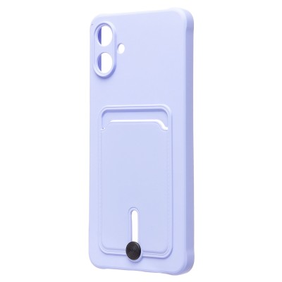 Чехол-накладка для Samsung Galaxy A06 (светло-фиолетовый) - SC304 с картхолдером