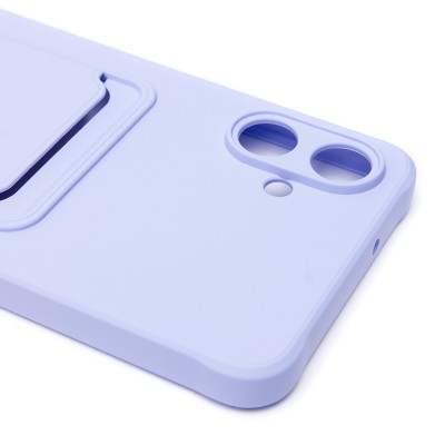 Чехол-накладка для Samsung Galaxy A06 (светло-фиолетовый) - SC304 с картхолдером