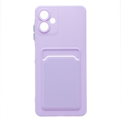 Чехол-накладка для Samsung Galaxy A06 (светло-фиолетовый) - SC337 с картхолдером