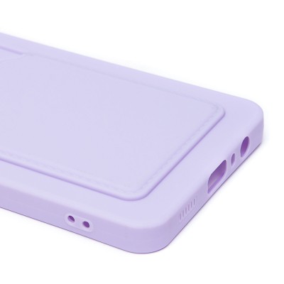 Чехол-накладка для Samsung Galaxy A06 (светло-фиолетовый) - SC337 с картхолдером