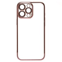 Чехол-накладка для Apple iPhone 16 Pro Max (розовое золото) - PC073 с закрытой камерой