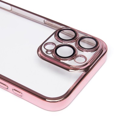 Чехол-накладка для Apple iPhone 16 Pro Max (розовое золото) - PC073 с закрытой камерой
