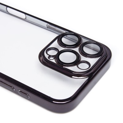 Чехол-накладка для Apple iPhone 16 Pro (черный) - PC073 с закрытой камерой
