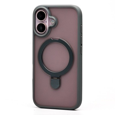 Чехол-накладка для Apple iPhone 16 (серый) - SM088 SafeMag
