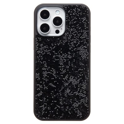 Чехол-накладка для Apple iPhone 16 Pro Max россыпь кристаллов (черный) PC071 POSH SHINE