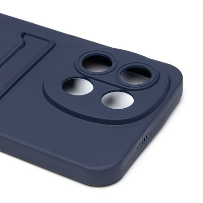 Чехол-накладка для Tecno Spark 30 5G (темно-синий) - SC337 с картхолдером