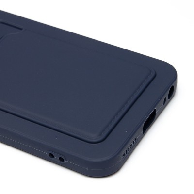 Чехол-накладка для Tecno Spark 30 5G (темно-синий) - SC337 с картхолдером