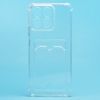 Чехол-накладка для Honor X7c (прозрачный) - SC276 с картхолдером