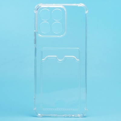 Чехол-накладка для Honor X7c (прозрачный) - SC276 с картхолдером