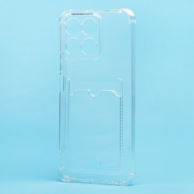 Чехол-накладка для Honor X7c (прозрачный) - SC276 с картхолдером