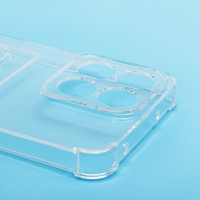 Чехол-накладка для Honor X7c (прозрачный) - SC276 с картхолдером