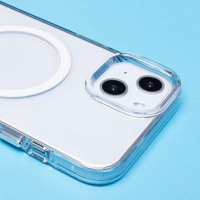Чехол-накладка для Apple iPhone 13/iPhone 14 (прозрачный) - SM039 SafeMag