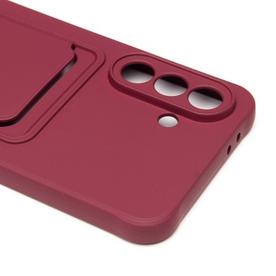 Чехол-накладка для Samsung Galaxy A56 5G (бордовый) - SC304 с картхолдером Чехол-накладка для Samsung Galaxy A56 5G (бордовый) - SC304 с картхолдером