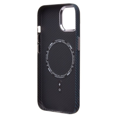 Чехол-накладка для Apple iPhone 15 - (120) тех. уп.) (черный/синий) Luxo Creative PC