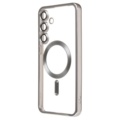 Чехол-накладка для Samsung Galaxy S24FE (серебяный) - SM027 SafeMag