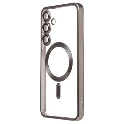 Чехол-накладка для Samsung Galaxy S24FE (титановый) - SM027 SafeMag