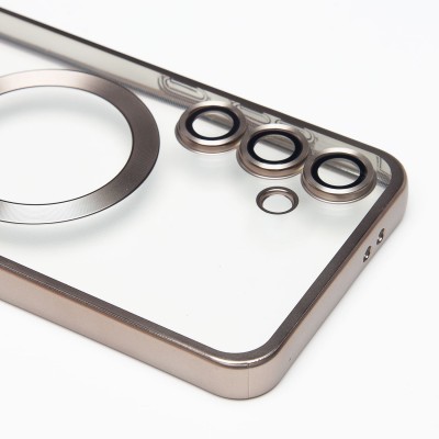 Чехол-накладка для Samsung Galaxy S24FE (титановый) - SM027 SafeMag