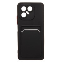 Чехол-накладка с картхолдером для Tecno Pova 7 Neo/Pova 7 4G (черный) SC337