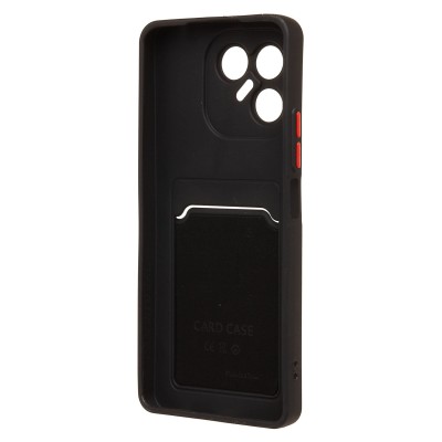 Чехол-накладка с картхолдером для Tecno Pova 7 Neo/Pova 7 4G (черный) SC337