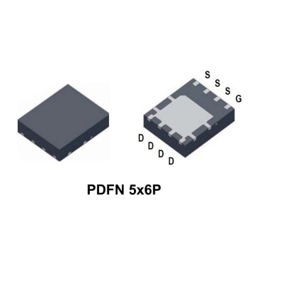 Микросхема PK501BA P-Channel MOSFET 30V 43A PDFN5x6P