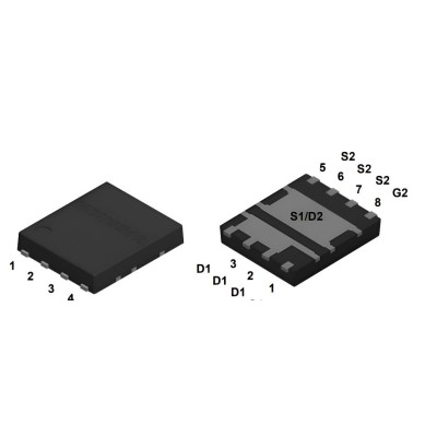 Микросхема MDU5593SVRH Dual N-Channel MOSFET 30V 34A/40A POWERDFN56