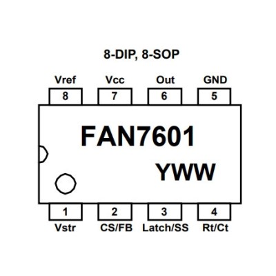 Микросхема FAN7601N