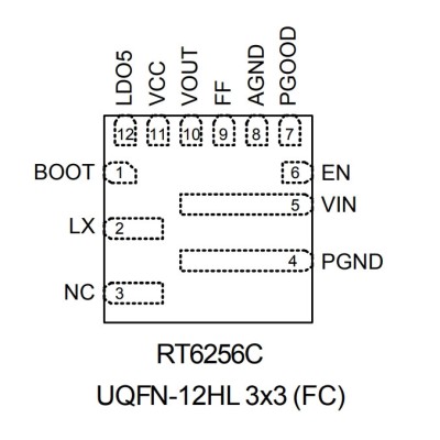 Микросхема RT6256CGQUF L9=