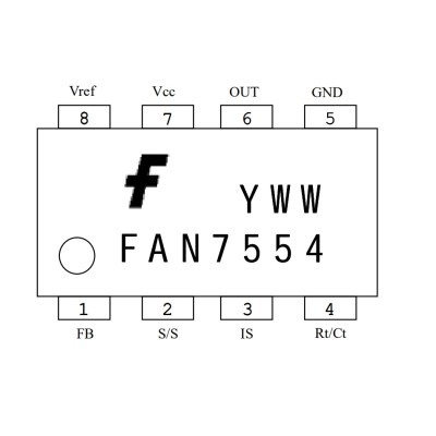 Микросхема FAN7554 8-DIP