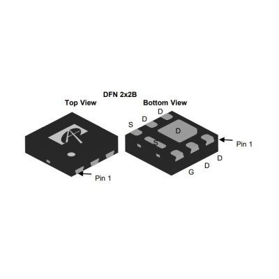 Микросхема AON2406 N-Channel MOSFET 20V 8A DFN2X2B