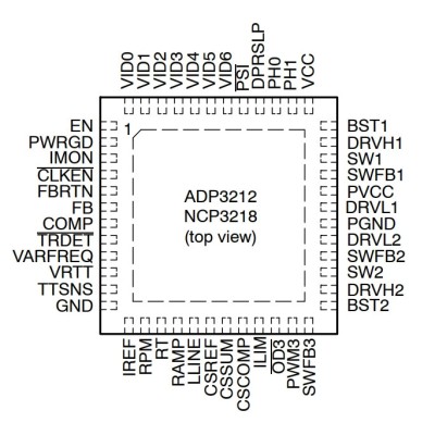 Микросхема ADP3212 CASE 485BA 6*6