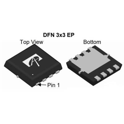 Микросхема AON7430 N-Channel MOSFET 30V 34A DFN3x3EP